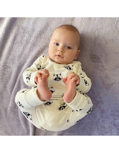 Cranberry, Patron Bébé Mixte, Pyjama Honey (du 3 au 24 mois), Super Bison