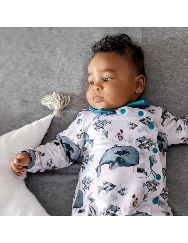 Cranberry, Patron Bébé Mixte, Pyjama Honey (du 3 au 24 mois), Super Bison