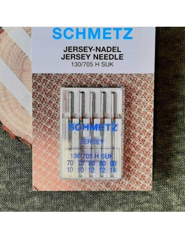 Aiguilles machine à coudre Schmetz Jersey assortiment Cranberry