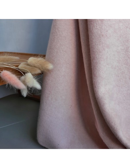 Cranberry, Sweat tout doux gratté en coton biologique, double face, Rose clair