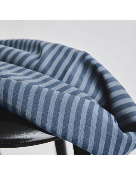 Cranberry, Twill de Tencel (sergé), Two-tone stripe, Meet Milk, Orage