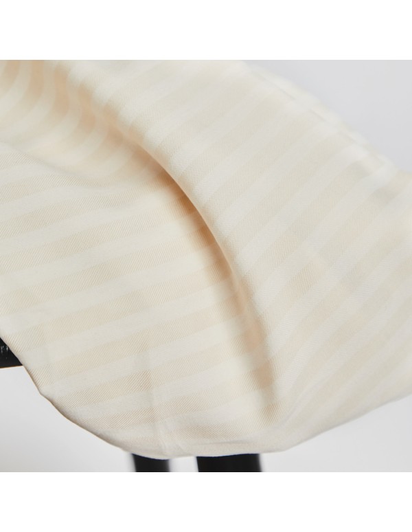 Cranberry, Twill de Tencel (sergé), Two-tone stripe, Meet Milk, Ivoire