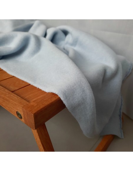 Cranberry, Sweat tout doux gratte en coton biologique, double face, Bleu iceberg