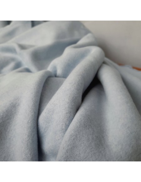 Cranberry, Sweat tout doux gratte en coton biologique, double face, Bleu iceberg