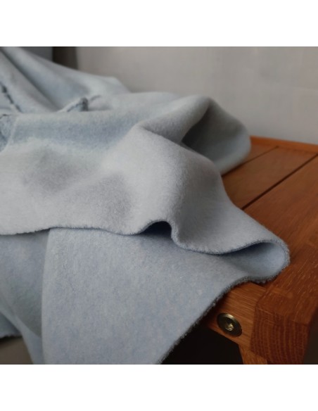 Cranberry, Sweat tout doux gratte en coton biologique, double face, Bleu iceberg