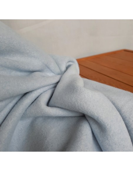 Cranberry, Sweat tout doux gratte en coton biologique, double face, Bleu iceberg