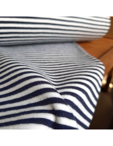 Cranberry, Bord cote de coton, Rayures marines