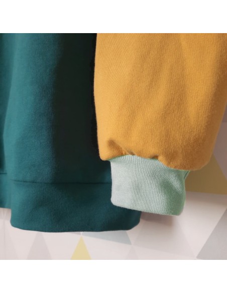 Bord côte de coton Cranberry, Vert d'eau