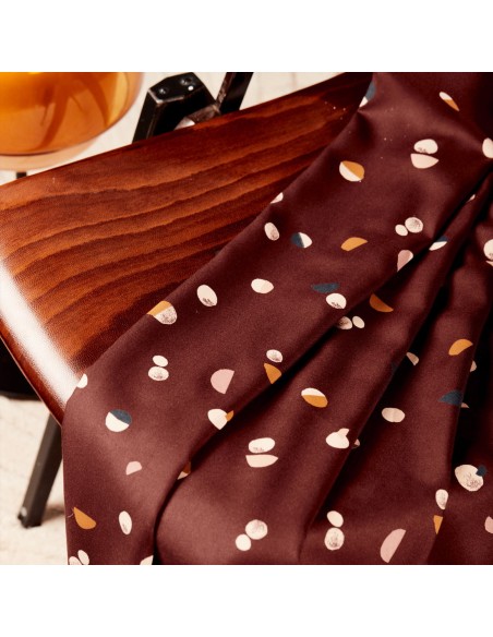 Cranberry, Twill de viscose Atelier Brunette, Fizzy Rust