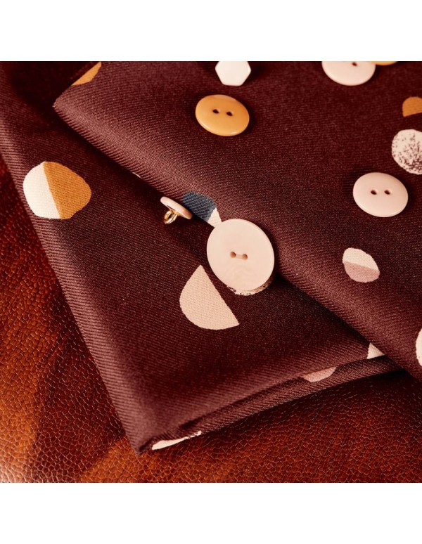 Cranberry, Twill de viscose Atelier Brunette, Fizzy Rust