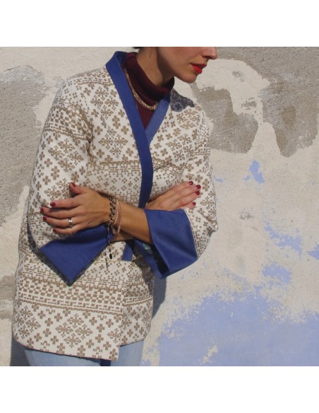 Cranberry, Patron Femme, Veste Sable (du 34 au 56), Maison Fauve