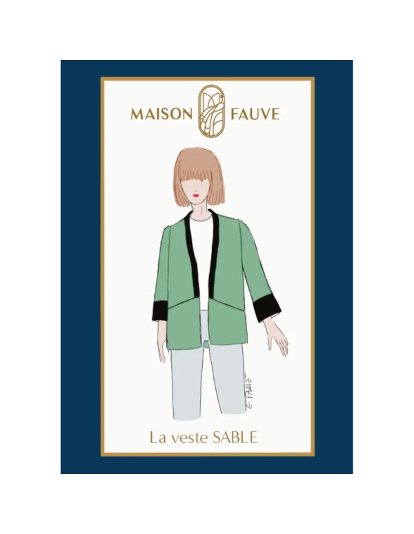 Cranberry, Patron Femme, Veste Sable (du 34 au 56), Maison Fauve