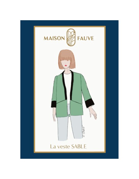 Cranberry, Patron Femme, Veste Sable (du 34 au 56), Maison Fauve