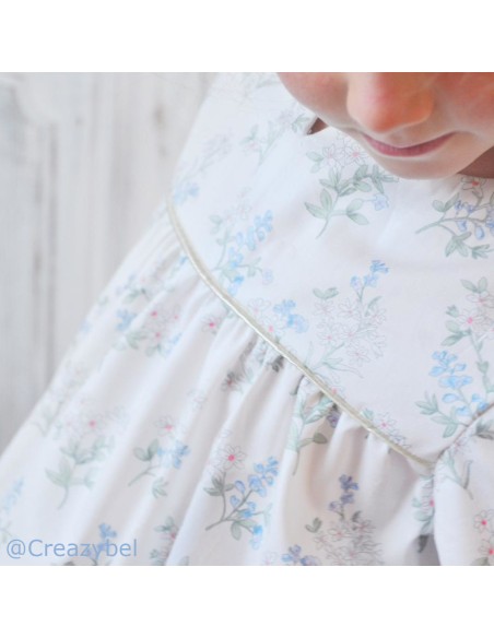 Cranberry, Patron Fille, Blouse Lombarde (du 2 au 14 ans), Rose des Vents