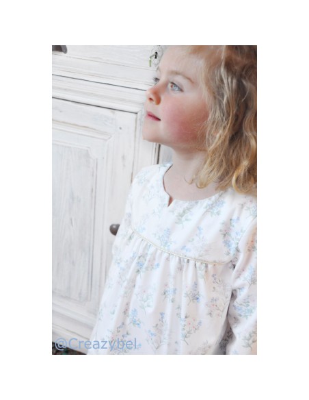 Cranberry, Patron Fille, Blouse Lombarde (du 2 au 14 ans), Rose des Vents