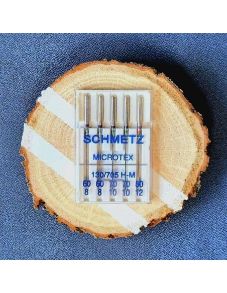 Aiguilles machine à coudre Schmetz Microtex Assortiment Cranberry