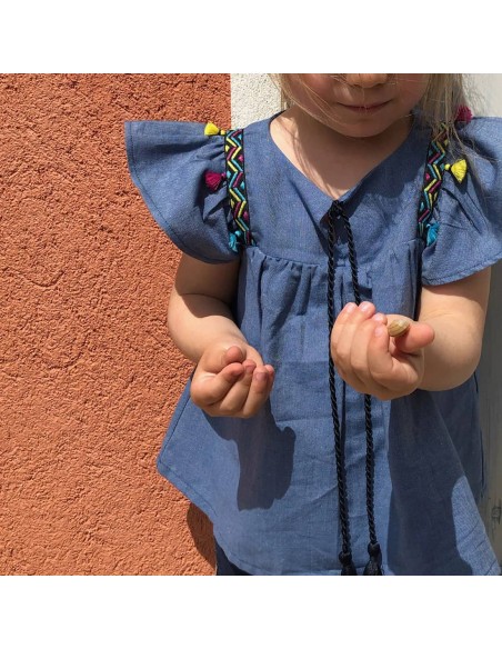 Cranberry, Patron Fille, Robe et blouse Mini-Dune (du 2 au 12 ans), Super Bison