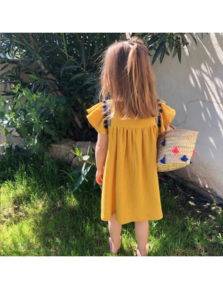 Cranberry, Patron Fille, Robe et blouse Mini-Dune (du 2 au 12 ans), Super Bison