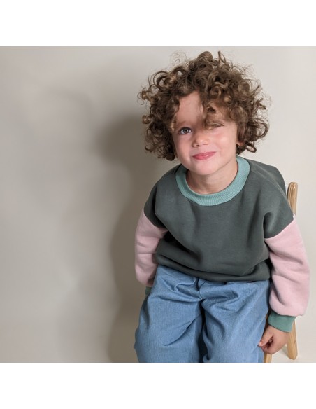 Cranberry, patron enfant mixte sweat et tshirt oversize chouette du 3 au 12 ans Marmai patterns
