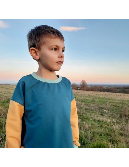 Cranberry, patron enfant mixte sweat et tshirt oversize chouette du 3 au 12 ans Marmai patterns