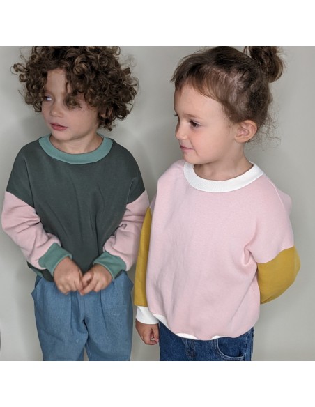 Cranberry, patron enfant mixte sweat et tshirt oversize chouette du 3 au 12 ans Marmai patterns