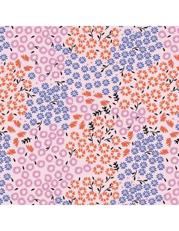 Toile de viscose Cranberry, Nénuphar, Lise Tailor