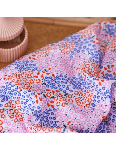 Toile de viscose Cranberry, Nénuphar, Lise Tailor