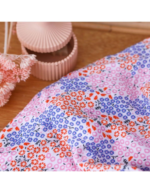 Toile de viscose Cranberry, Nénuphar, Lise Tailor