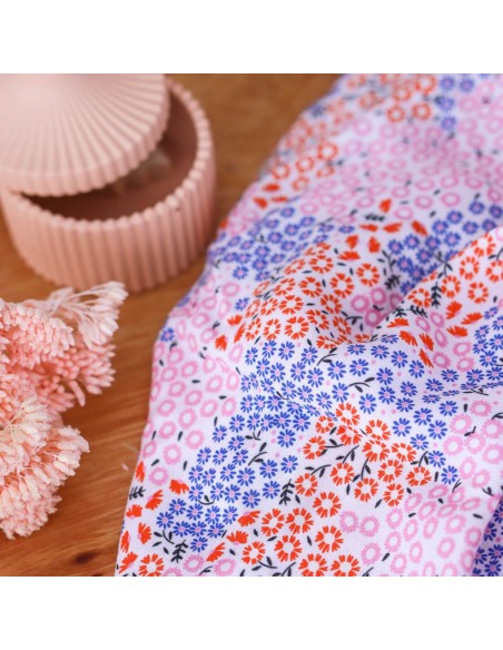 Toile de viscose Cranberry, Nénuphar, Lise Tailor