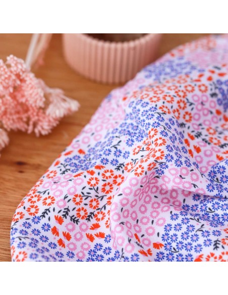 Toile de viscose Cranberry, Nénuphar, Lise Tailor