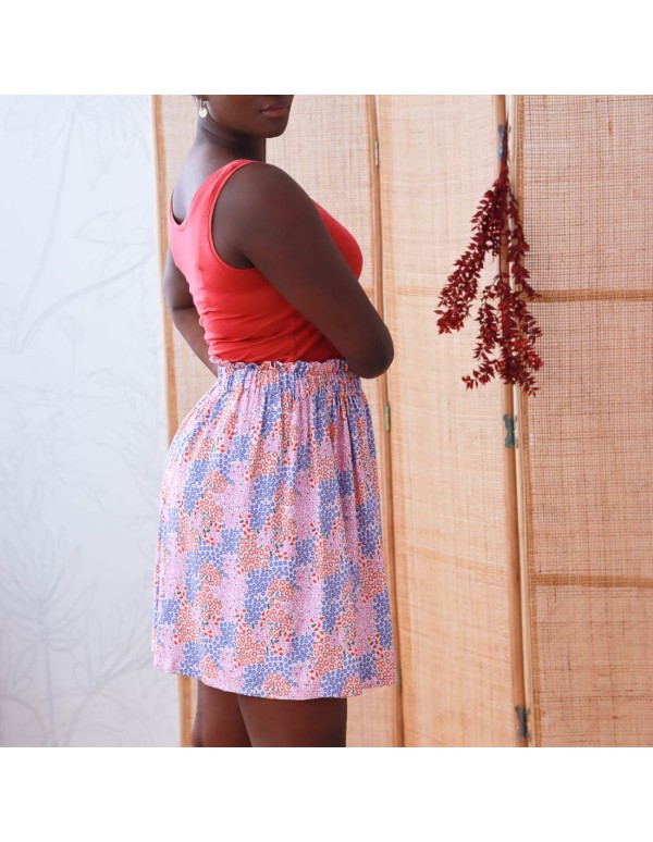 Toile de viscose Cranberry, Nénuphar, Lise Tailor