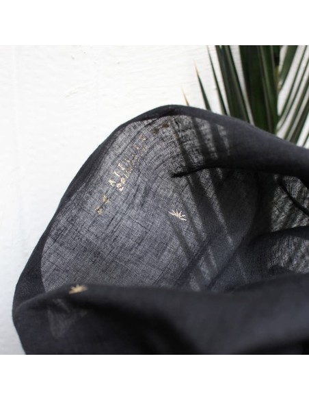 Cranberry, simple gaze de coton/crépon de coton, soleils dorés, Sunset Night Atelier Brunette