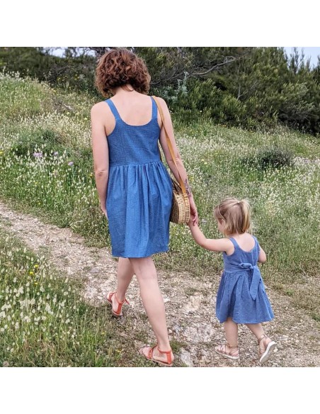 Cranberry, Patron Fille, Robe Mini-Calypso (du 2 au 12 ans), Super Bison