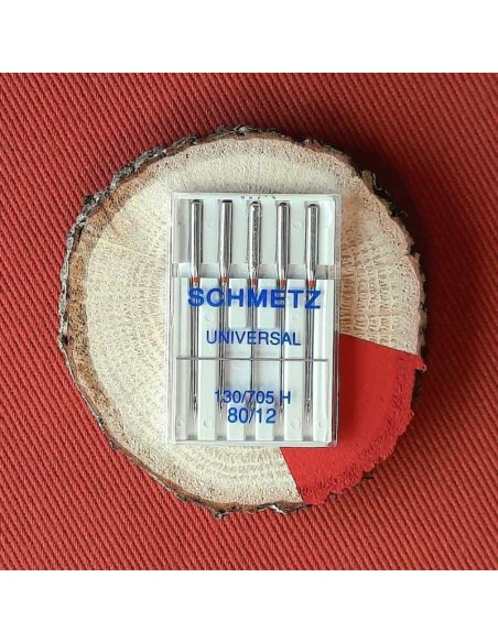 Aiguilles machine à coudre Schmetz Universelles 80 Cranberry