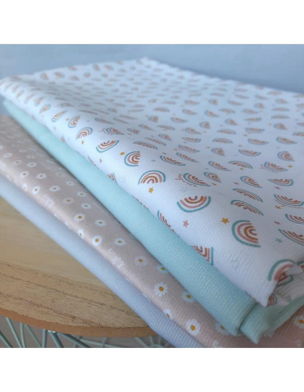 Piqué de coton, Gris clair