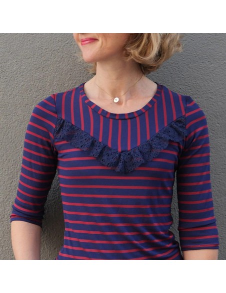 Cranberry, Patron Femme, T-shirt Camélia (du 32 au 52), Super Bison