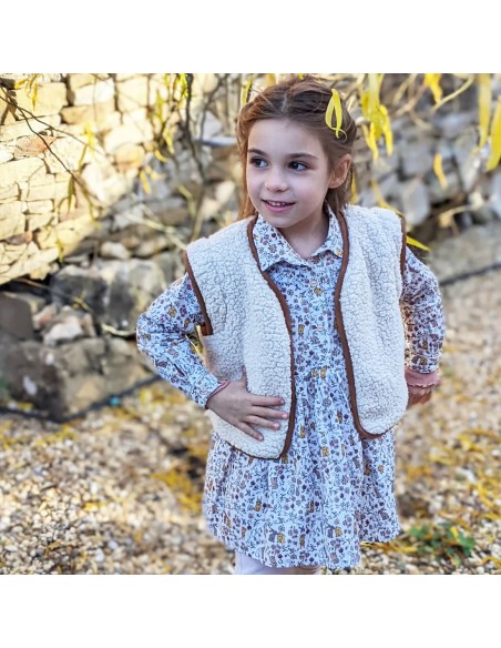 Cranberry, Patron Fille, Veste et Gilet Mini-Crush (du 2 au 12 ans), Super Bison
