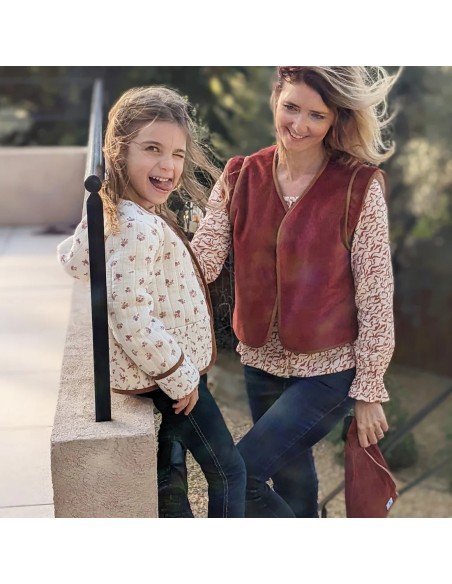 Cranberry, Patron Fille, Veste et Gilet Mini-Crush (du 2 au 12 ans), Super Bison
