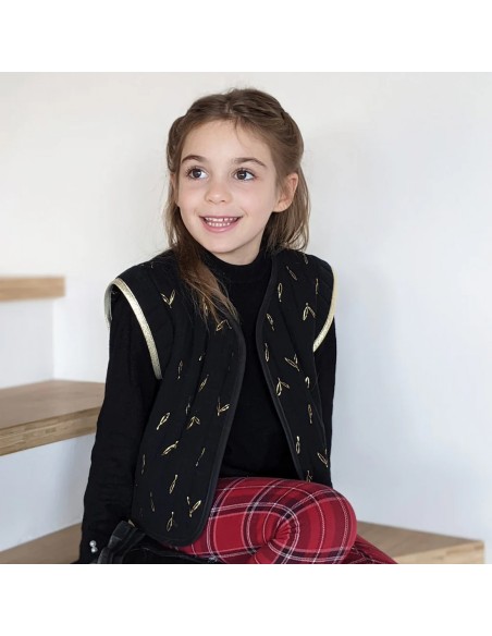 Cranberry, Patron Fille, Veste et Gilet Mini-Crush (du 2 au 12 ans), Super Bison