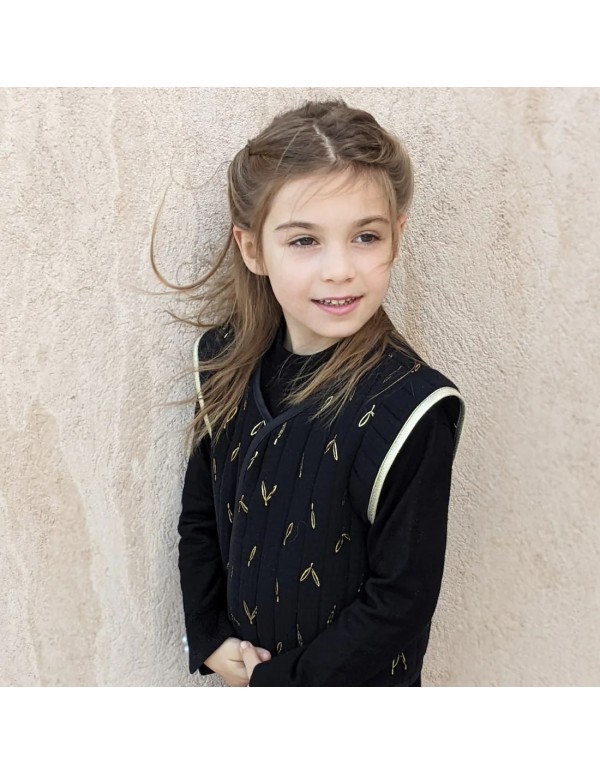 Cranberry, Patron Fille, Veste et Gilet Mini-Crush (du 2 au 12 ans), Super Bison