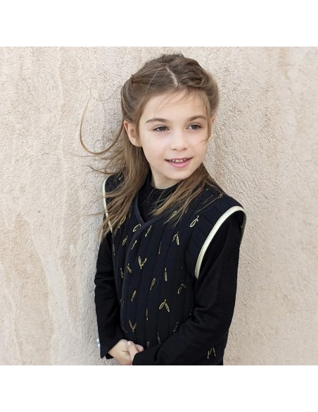 Cranberry, Patron Fille, Veste et Gilet Mini-Crush (du 2 au 12 ans), Super Bison
