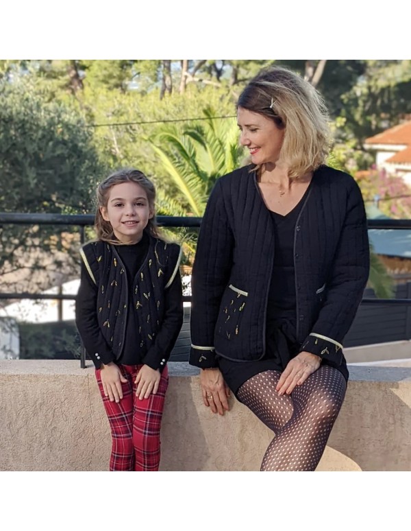 Cranberry, Patron Fille, Veste et Gilet Mini-Crush (du 2 au 12 ans), Super Bison