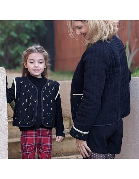 Cranberry, Patron Fille, Veste et Gilet Mini-Crush (du 2 au 12 ans), Super Bison