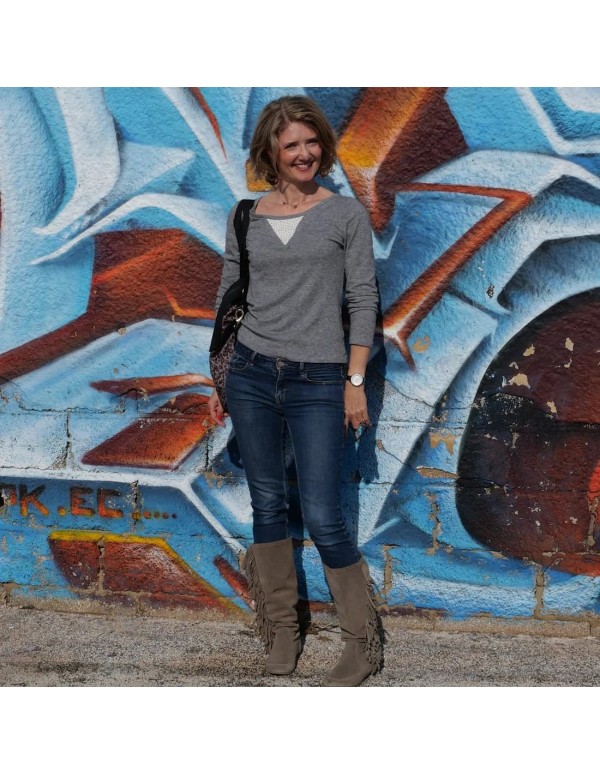 Cranberry, Patron Femme, T-shirt Camélia (du 32 au 52), Super Bison