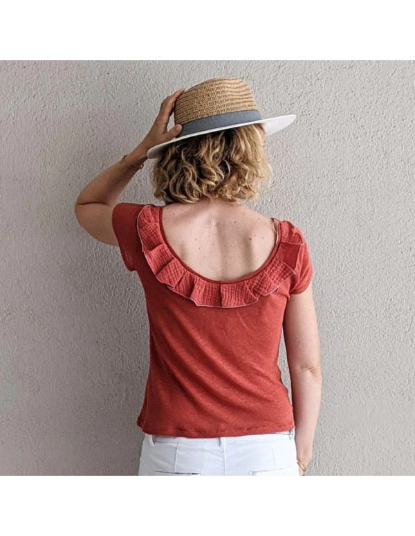 Cranberry, Patron Femme, T-shirt Camélia (du 32 au 52), Super Bison