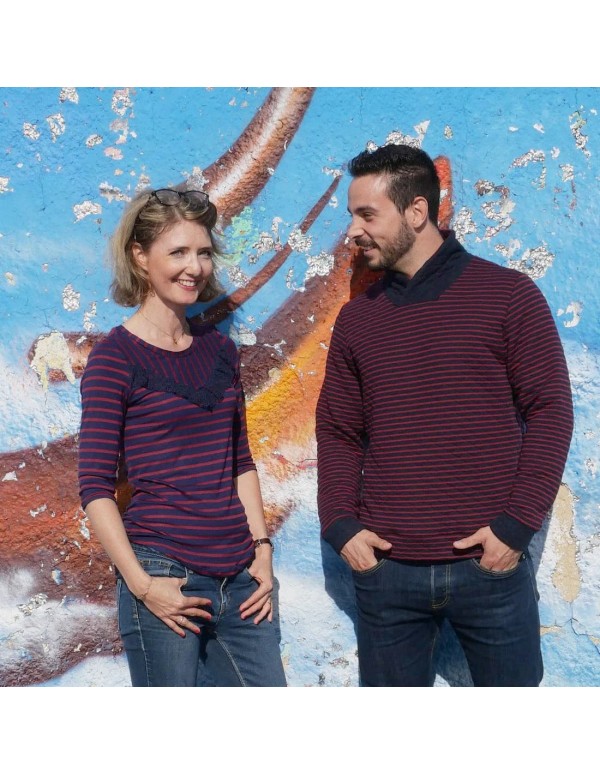 Cranberry, Patron Femme, T-shirt Camélia (du 32 au 52), Super Bison