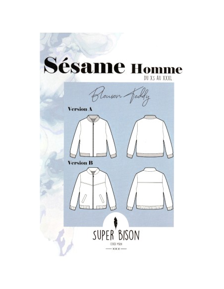 Cranberry, Patron Homme, Bomber Sésame (du XS au XXXL), Super Bison