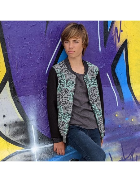 Cranberry, Patron Ado Mixte, Bomber Sésame (du 10 au 16 ans) Super Bison