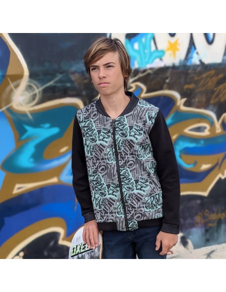 Cranberry, Patron Ado Mixte, Bomber Sésame (du 10 au 16 ans) Super Bison