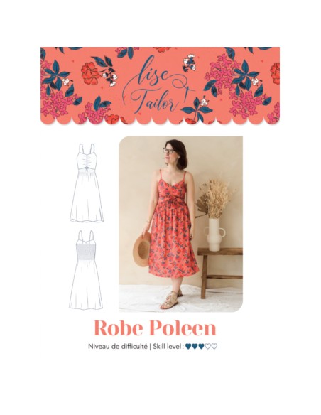 Cranberry, Patron Femme, Robe Poleen (du 34 au 52), Lise Tailor